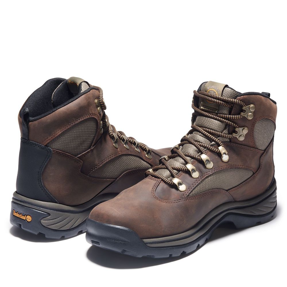 Timberland Παπούτσια Πεζοπορίας Ανδρικα Καφε - Chocorua Trail Mid Waterproof - Greece 9018362-RI